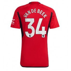 Manchester United Donny van de Beek #34 Domácí Dres 2023-24 Krátký Rukáv